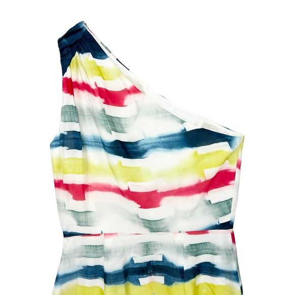 New SHOSHANNA Dress Silk One Shoulder Julie Printed - Picture 9 of 12